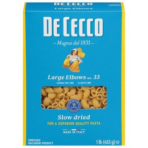 Dececco Pasta Elbows Large 12/16 Oz [UNFI #64872]