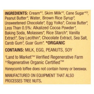 Alecs Ice Cream Peanut Butter Fudge Honeycomb 8/14 Oz [UNFI #77222]