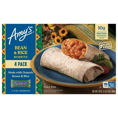 Amys Bean & Rice Burrito 6/24 Oz [UNFI #85815]