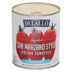 Delallo Crushed San Marzano Tomatoes 12/28 Oz [UNFI #72443]