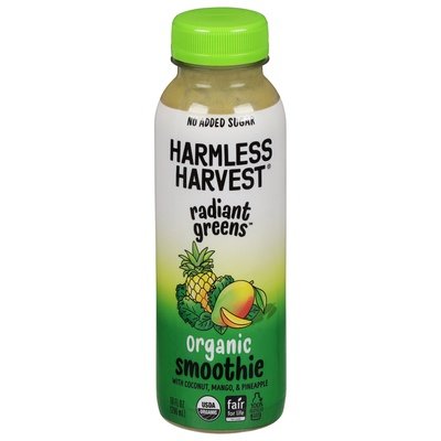 Harmless Harvest Radiant Greens Coconut Smoothie 6/10 Oz [UNFI #86190]