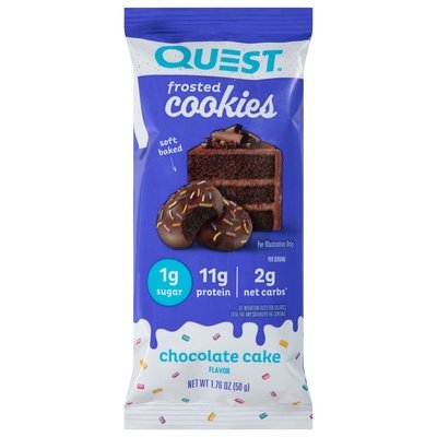 Quest Chocolate Cake Protein Cookie 2Pk 8/1.76 Oz [UNFI #49664]