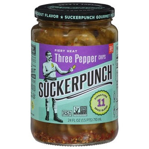 Suckerpunch Pickle Chip Fiery Heat 3Ppr 6/24 Oz [UNFI #76875]