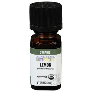 OG2 Aura Cacia Essntl Oil Lemon .25 OZ [UNFI #51741] T