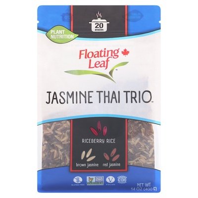 Floating Leaf Jasmine Thai Trio Blend Rice 6/14 Oz [UNFI #8973]