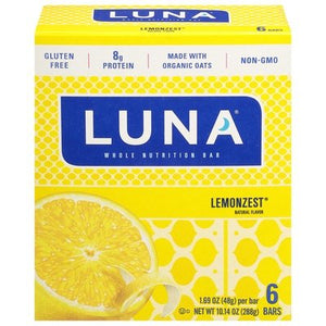 OG3 Luna Lemon Zest Bar 6/6/1.69 OZ [UNFI #45109]
