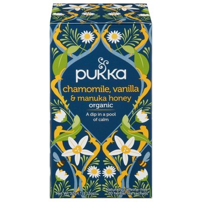 Pukka Chamomile, Vanilla, & Manuka Honey 4/20 Bag [UNFI #46395]