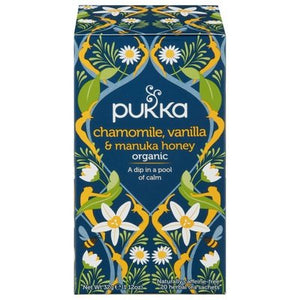 Pukka Chamomile, Vanilla, & Manuka Honey 4/20 Bag [UNFI #46395]