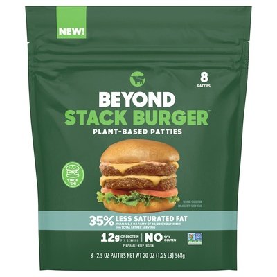 Beyond Meat Burger Stack Patties Plant Bs 9/8/2.5 Z [UNFI #25528]