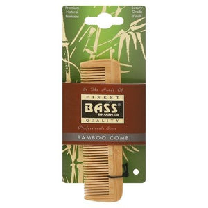 Bass Brushes Comb, Pocket Fine Tooth Wood 1 CT [UNFI #09165] T