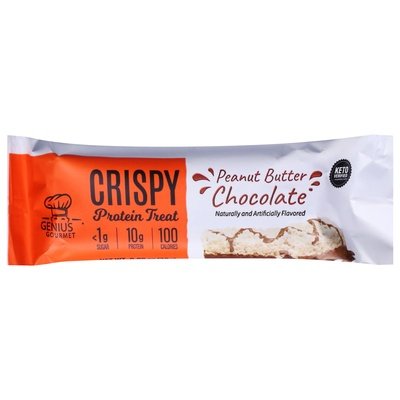 Genius Gourmet Peanut Butter Chocolate Crispy 10/.99 Oz [UNFI #13799]