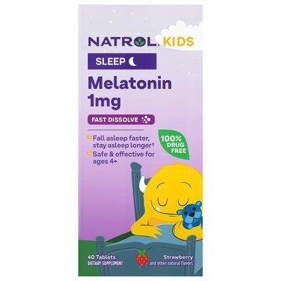 Ntrl Melatonin Kid Straw 40 TAB [UNFI #88844]