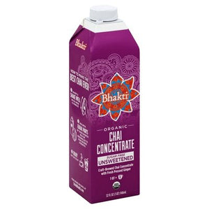 Bhakti Chai Concentrate Unsweetened 6/32 OZ [UNFI #16412]