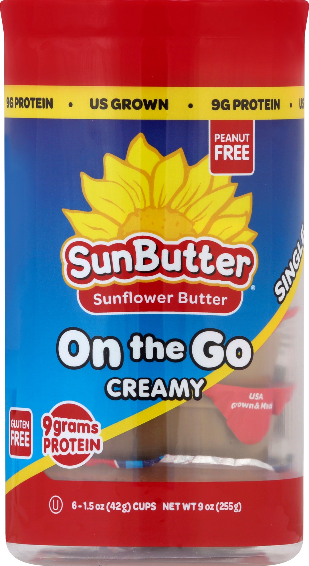 Sunbutter Creamy On The Go Sunflower Butter 6/9 OZ [UNFI #44600]