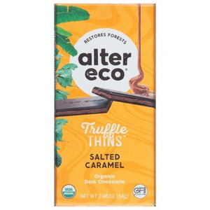 OG2 Alter Eco Truffle Thins, Salted Caramel 12/2.96 OZ [UNFI #85012]
