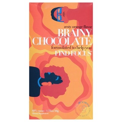 The Functional Chocolate Co Brainy Chocolate Bar 12/1.75 Oz [UNFI #22238]