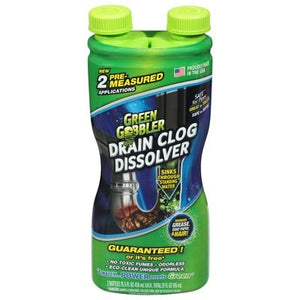 Green Gobbler Drain Clog Dissolver Dual 6/31 Oz [UNFI #86920]