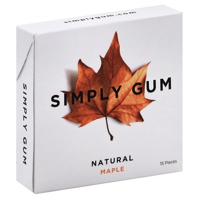 Smply Gum Maple Natural 12/15 CT [UNFI #34264]