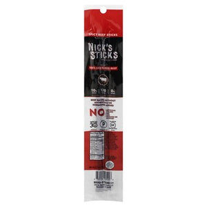 Nicks Sticks Spicy Grass Fed Beef Stick 25/1.7 OZ [UNFI #48884]