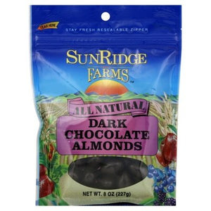 Sunridge Farms Dark Chocolate Almonds 12/6 OZ [UNFI #08211]