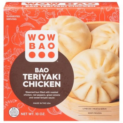 Wow Bao Bao Teriyaki Chicken 8/10 Oz [UNFI #39421]