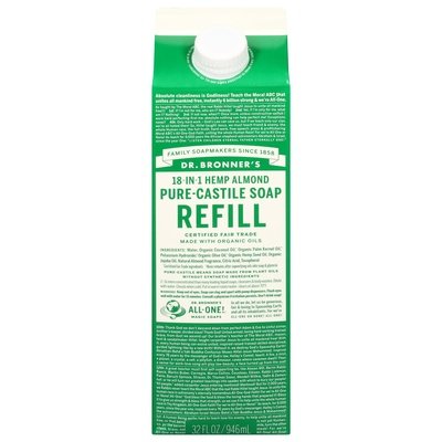 Dr. Bronners Almond Refill 32 Oz [UNFI #6560]