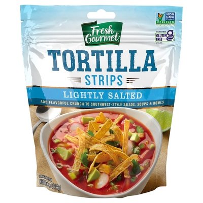F.G.TORTILLA STRIPS-LIGHT 9/3.5OZ [Charlies #019-06137]