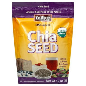 OG1 Nutiva Black Chia Seeds 6/12 OZ [UNFI #26387]