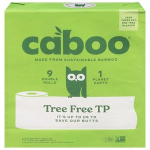 Caboo 300 Sheets 2 Ply Double Roll 6/9 PK [UNFI #62652] T