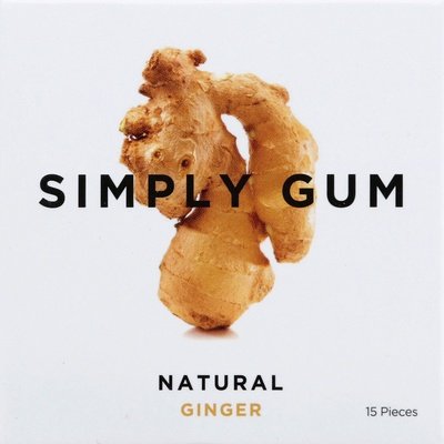 Smply Gum Ginger Natural 12/15 CT [UNFI #30409]