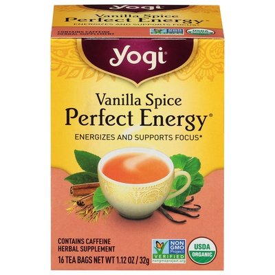 YOGi Tea Perfect Energy Vanilla Spc 6/16 BAG [UNFI #31342] T