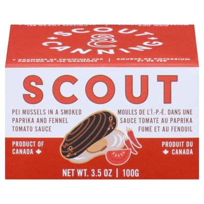 Scout Pei Mussels Smkd Tomato Sce 6/3.5 Oz [UNFI #82716]