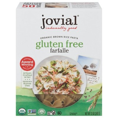 OG1 Jovial Gf Farfalle Brown Rice Pasta 12/12 OZ [UNFI #89148]