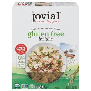 OG1 Jovial Gf Farfalle Brown Rice Pasta 12/12 OZ [UNFI #89148]