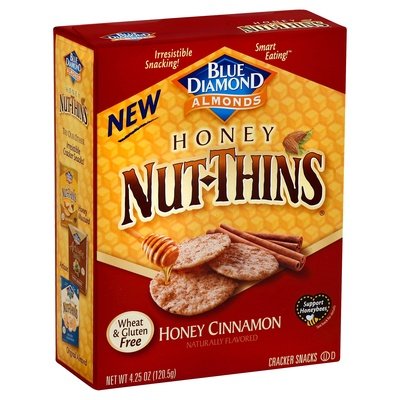 Blue Diamond Nut Thins Honey Cinnamon 12/4.25 OZ [UNFI #57313]