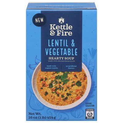 Kettle & Fire Lentil, Vegetable 6/16 Oz [UNFI #48226]