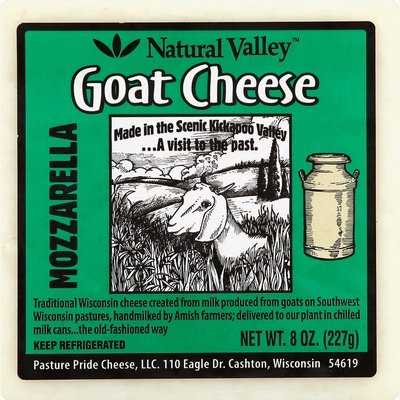 Natural Valley Mozzarella Goat 12/8 Oz [Peterson #28344]