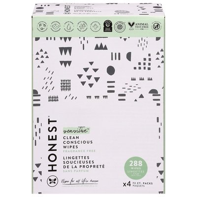 The Honest Co Pattern Play Printed Wipes 288 CT [UNFI #54096] T