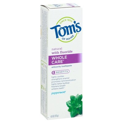 Toms Peppermint Whole Care Toothpaste 6/4 OZ [UNFI #15312] T