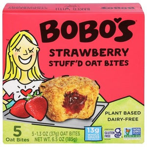 Bobos Stfd Bite Strawbry 6/6.5 OZ [UNFI #00269]