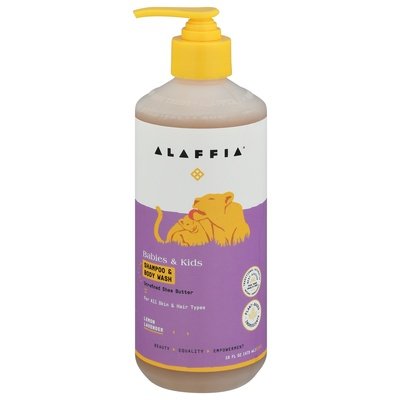 Alaffia Kids Shampoo & Body Wash, Lemon Lavender 16 OZ [UNFI #16562] T