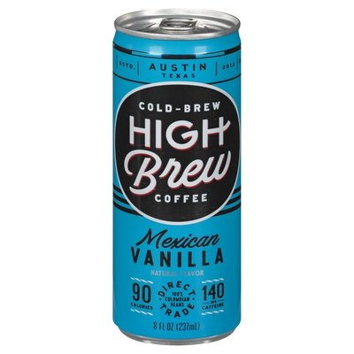 High Brew Coffee Mexican Vanilla Coffee 12/8 OZ [UNFI #56645]