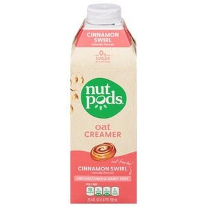 Nutpods Oat Cinnamon Swirl Unsweetend  6/25.4 OZ [UNFI #13932]