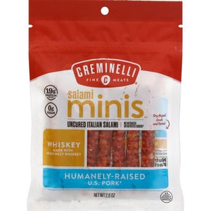 Creminelli Fine Meats Mini Salame Whiskey 12/2.6 Oz [Peterson #24411]