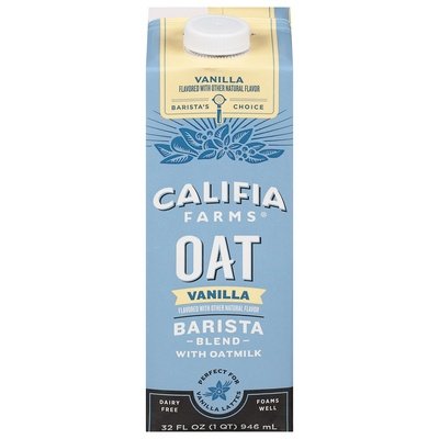 Califia Farms Vanilla Oat Milk Barista Blend 6/32 Oz [UNFI #52570]