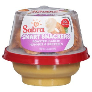 Sabra Go Mediterranean Hummus Rstd Garl W Pretzel 12/4.3 Oz [Peterson #15221]