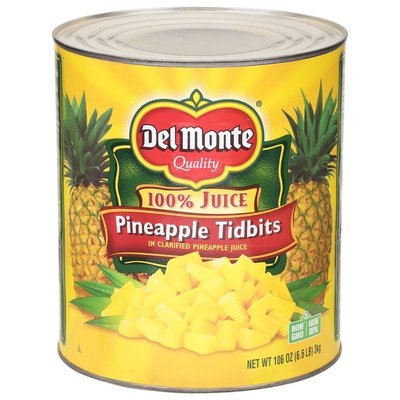 Del Monte Pineapple Tid Nat Juice 6/#10 [Peterson #80116]