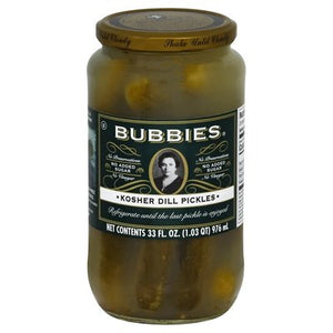 Bub Kosher Dill Pickles 6/33 OZ [UNFI #23235]