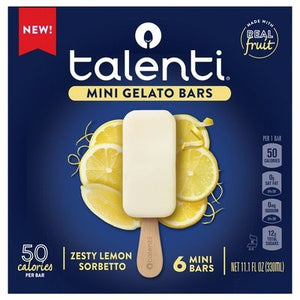 Talenti Gelato E Sorbetto Zesty Lemon Mini Bars 6/11.1 Oz [UNFI #19177]