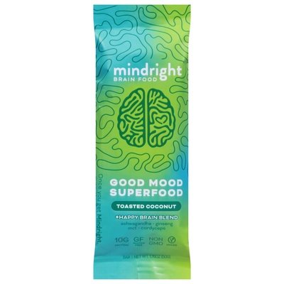 Mindright Toasted Coconut Bar 12/1.76 Oz [UNFI #17718]